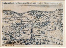 112-Skutečné vyobrazení města Münden, které bylo panem císařským generálem hrabětem Tillym dobyto a obsazeno 1626.