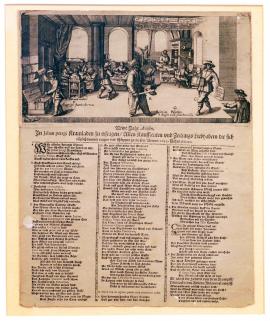 170-Oznámení pro Nový rok k doptání v obchodě Jana Pelagiho pro všechny obchodníky a milovníky novin, kteří je denně roznášejí a vlečou, k tomuto novému 1632 roku věnováno.