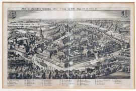 195-Nákres kurfiřtsko-saského města Lipska, jak vypadá v současné době.