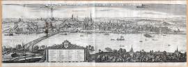 223-Pravé vyobrazení města Mohuče včetně nových hradeb, s lodním mostem a táborem, tak, jak v předchozí době vše stávalo. Roku 1633.