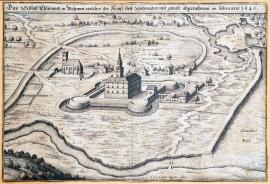 274-Zámek Chlumec v Čechách, který byl císařskými Švédům násilím odebrán v únoru 1640.