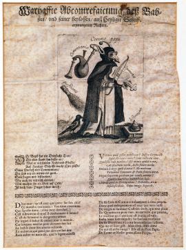 441-Pravdivé vyobrazení papeže s jeho bohaprázdnými právy, vynucenými z písma svatého.