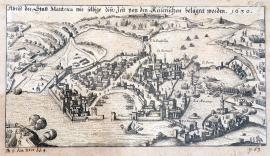 546-Nákres města Mantova, jak bylo v téže době obléháno císařskými. 1630