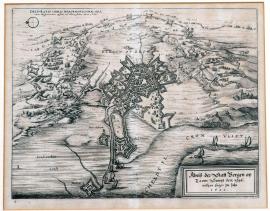 90-Nákres města Bergen op Zoom i se španělským táborem roku 1622.