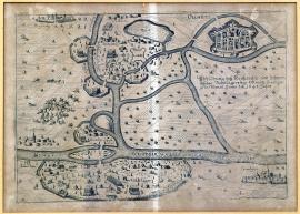 318-Vyobrazení císařského a švédského polního tábora u Olomouce v červnu 1643