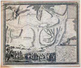 386-Plán města Dinckelspühlu ve Švábsku, jež bylo obléháno armádami krále velmi křesťanského Ludvíka XIV. za podpory vojsk paní zemské hraběnky hessenské, pod velením vévody d´Engheina, generála armád jeho veličenstva v Německu, dne 19. srpna 1645 a opět přivedeno k poslušnosti dne 26. téhož měsíce.